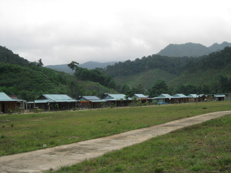 Một khu tái định cư ở huyện miền núi tỉnh Quảng Nam